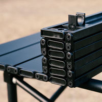 Table de camping moderne et portable en aluminium, ensemble de chaises et repas mobilier d'extérieur carré avec logo personnalisé tables de pique-nique pliables