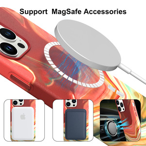 Custodia per telefono in pelle magfasing custodia per cellulare con pittura oliata colorata per iphone 12 13 14 15 pro max plus custodia per telefono - Product Image 4