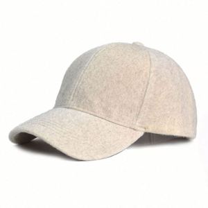 Gorras de Béisbol de Lana y Cachemira para Mujer, de Alta Calidad, Color Sólido, Cálidas para Invierno, Venta al Por Mayor - Product Image 4