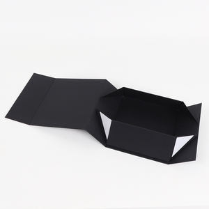 Scatola regalo magnetica nera di lusso all'ingrosso confezione di <span class=keywords><strong>scarpe</strong></span> da imballaggio con Logo personalizzato scatola di carta rigida rigida in cartone - Product Image 5