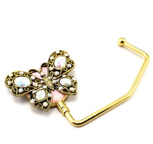 Decorative Brass Butterfly Wall Hook Gold Flower <b>Key</b> Holder Clothes <b>Hanger</b> for Home Entryway Metal Craft Gifts - Product Image 2