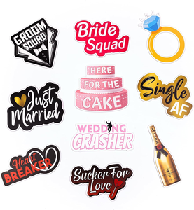 Accessoires de photomaton personnalisés en PVC imperméable et en mousse KT pour anniversaire, mariage, roi et reine, fabrication 2024 - Product Image 4