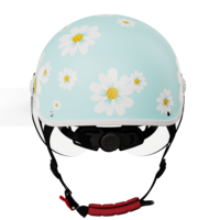 Casque de moto électrique léger en ABS+EPS, durable, finition mate/brillante, avec fermeture à boucle, unisexe
