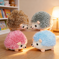 Goode Wholesale Mignons Porte-clés Pendentifs en Peluche Hérisson, Petits Animaux en Fourrure Synthétique, Jouets en Peluche Douce, Peluches