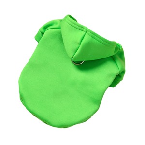 Sudadera con capucha para mascotas, color sólido, con hebilla para correa, para perros, ropa de otoño e invierno, material de poliéster, ropa cálida - Product Image 5