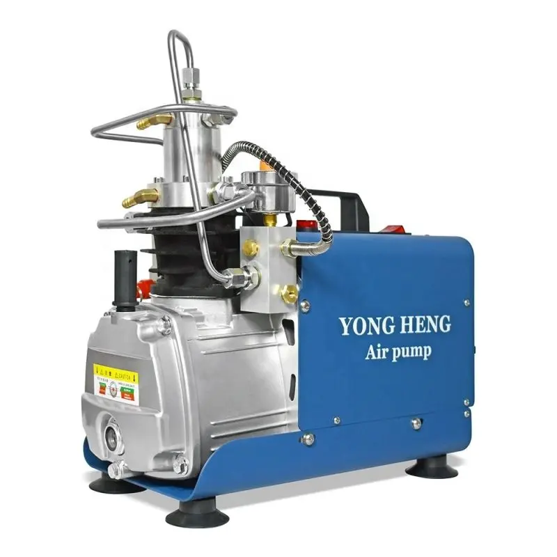 YONG HENG sıcak satış 110V 220V otomatik durdurma yüksek basınç 4500psi 300bar 30mpa PCP avcılık tüplü dalış şnorkel hava kompresörü