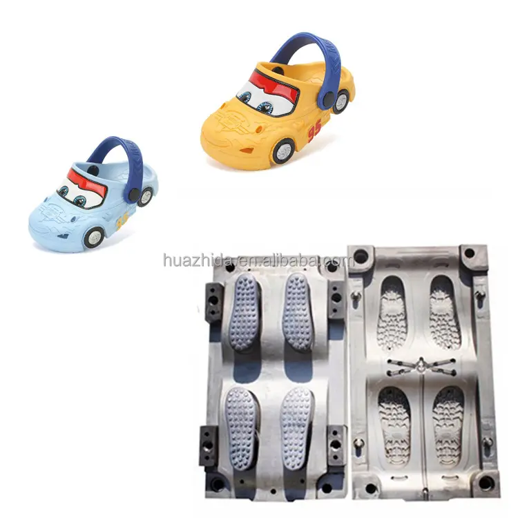 HUAZHIDA अच्छी कीमत घर्षण प्रतिरोधी ईवीए इंजेक्शन एकमात्र जूता चप्पल मोल्ड जूते बनाने की मशीन बेबी जूता मोल्ड
