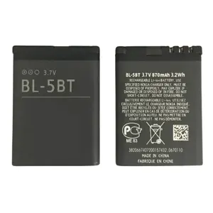 Ruixi Pin BL-5BT 870mAh pin cho Nokia 2608 2600c 7510a 7510S N75 BL-5BT 870mAh BL 5bt Pin