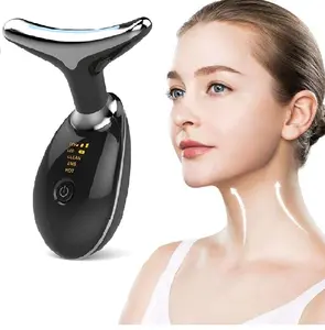 3 in 1 Face Lift Device  Skin Beauty Device for Face and Neck with 3 Color LED:Red Green Blue Light Therapy