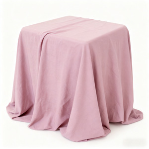 Tovaglia <span class=keywords><strong>in</strong></span> <span class=keywords><strong>Cotone</strong></span> Lavato Tinta Unita, Stile Nordico Vintage, Decorazione per Matrimoni all'Aperto, Tovaglia Rosa - Product Image 5