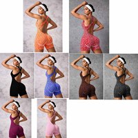 Combinaison de yoga sans couture pour femme, imprimé léopard, dos croisé, effet push-up, moulante, tenue de sport pour la gym et le fitness