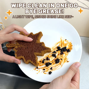 Éponge de cuisine personnalisée en pâte de bois imprimée, <span class=keywords><strong>non</strong></span> abrasive, réutilisable, pour le lavage des casseroles et des vaisselles - Product Image 4