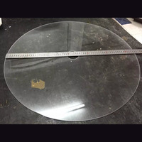 Placa de Vidrio Circular Transparente de Cuarzo Puro al 99.99% para Alta Temperatura, Personalizada para Soldadura, Corte, Semiconductores, Química e Industria