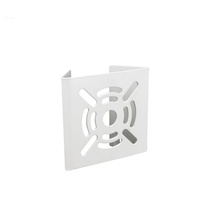 Support de poteau de montage de pilier extérieur en métal de petite taille avec collier de serrage