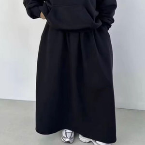 Top Trending Sweatshirt Tracksuit <b>Skirt</b> Set Oversized Autumn Winter Wear Collection Plus Size <b>Skirt</b> Set For Adult OEM Service - Product Image 4