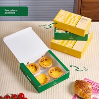 Boîte d'emballage jetable multi-compartiments de qualité alimentaire pour tartelettes aux œufs portugaises épaissies, modèle 260504, pour boulangeries, multi-spécifications