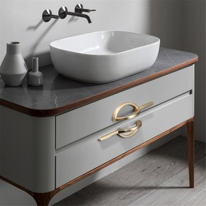 Light Luxury Zinc Alloy Modern Wardrobe <b>Cabinet</b> Door Handle and Knob Pair for Drawer Shoe <b>Cabinet</b> Bathroom <b>Cabinet</b> - Product Image 4