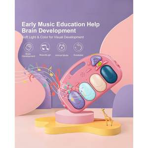 Tapis d'éveil musical pour bébé avec piano, jouets sensoriels, lumières et musique, jouet éducatif en plastique écologique - Product Image 5