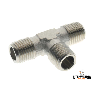 Accesorios en T macho Aignep 4010 para aire comprimido, agua y aceite (10 uds) - Product Image 1