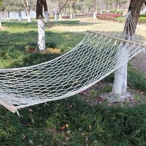 Hamaca Portátil de Malla para Exteriores, Material PP Beige, Diseño Minimalista, para Jardín, Playa, Cama Individual de Descanso, Equipo de Camping - Product Image 2