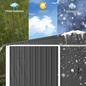 Grand <span class=keywords><strong>abri</strong></span> de <span class=keywords><strong>jardin</strong></span> à double pente avec portes battantes Abris à outils Abris à vélos - Product Image 5