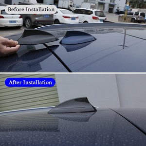 Cache-antenne <span class=keywords><strong>aileron</strong></span> de requin en fibre de carbone véritable AKLW pour F20/<span class=keywords><strong>F21</strong></span>/F45/F46/F48/F49/F15/F16/F26/F85/F86/G01 - Noir/Rouge - Installation facile - Product Image 2