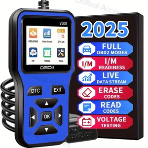 V500 자동차 진단 도구 OBD2 디코더 및 클리어러 범용 디스플레이 화면 - Product Image 3