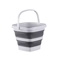 Bandeja Plegable Gruesa para Lavado Doméstico, Bandeja para Cebo de Pesca, Equipo de Pesca, Cuenco Grande de Plástico Portátil para Dormitorio Estudiantil, Cuenco Cuadrado Plegable