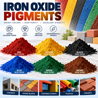 Pigments multicolores Poudres colorantes pour béton, brique et ciment Oxyde de fer Rouge Jaune Noir Brun Pigments