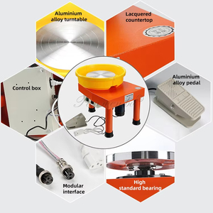 Mesin Gambar Tembikar Peralatan Tembikar Mesin Gambar dengan Pengaturan Kecepatan Tanpa Tingkat untuk Alat Tanah Liat DIY Kasual - Product Image 4