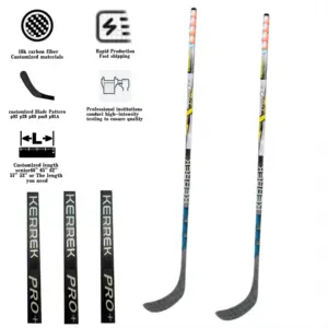 Werksproduktion wettbewerbs-spezifischer Stick Training Miniatur-Hockey-Stick Kinder trinken 100 % Kohlenstofffaser-Hockey-Sticks