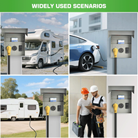 Boîtier de prise RV, panneau électrique RV NEMA TT-30R - Étanche pour prise RV/EV 125/250V, camping-car, remorque, voiture électrique