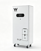 51.2V LiFePO4 Ev Tipi Güneş Enerjisi Bataryası 8000 Döngü Enerjisi IP54 İstiflenebilir Hibrit Şebeke Bağlantılı Hareketli Güneş Enerjisi Depolama Sistemi