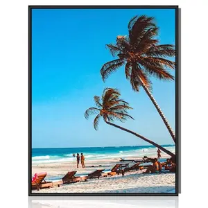 Aluminum Picture Frame Poster Frame Wall Hanging Smooth Wrap With Back And Glass Hardware