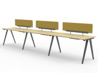 Poste de travail modulaire personnalisable pour bureau d'usine avec structure en fer, gestion des câbles en acier et design moderne