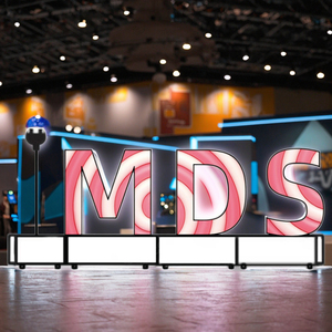 MDS tùy chỉnh lớn bảng chữ cái chữ sáng tạo freestanding kỹ thuật số biển video <span class=keywords><strong>LED</strong></span> màn hình hiển thị trang trí tùy chỉnh - Product Image 1