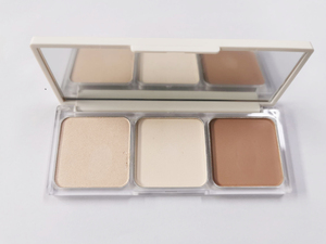 Etiqueta privada Maquillaje vegano profesional Alta pigmentación Larga duración 3 tonos de color Paleta de sombras de ojos en polvo - Product Image 3