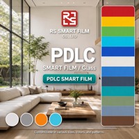 Film intelligent auto-adhésif PDLC pour vitres, protection de la vie privée, blocage UV à 99 %, insonorisation pour fenêtres