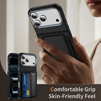 Casing HP 2-in-1 Multifungsi Desain Transparan Bahan TPU+PC untuk 16 Ponsel, Sensasi Kulit Niche yang Canggih
