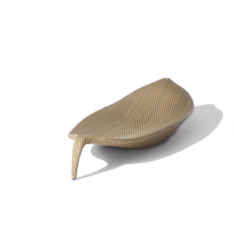 Grande feuille kaki (cadre en fer)