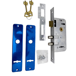 Cerradura de Embutir <span class=keywords><strong>DIDA</strong></span> AL612F/612R/101S Resistente con Doble Cerrojo y Llave de Zinc Galvanizado |   Instalación Fácil, Distancia al Centro de 40 mm - Product Image 3