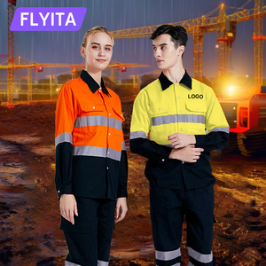 Biểu Tượng Tùy Chỉnh Dải Phản Quang Bảo Hộ Lao động An Ninh Nhân Viên Quần Hàng Hóa Xây Dựng Công Nghiệp Cotton Hi VIS An Toàn Làm Việc Quần - Product Image 2