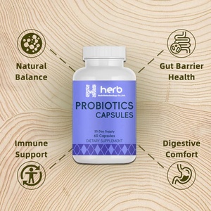 Suplementos Probióticos Naturales Sin Gluten de Marca Privada OEM/ODM para Mujeres, Favorecen una Digestión Saludable, 60 Cápsulas para Adultos - Product Image 2