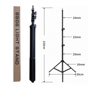 8806 2.1m <strong>Light</strong> Stand Tripod 1/4"screw Mount for Mobile Camera Phone Selfie Stick Ring <strong>Light</strong> <strong>Softboxes</strong> - Product Image 1