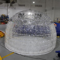 Vente en gros Tente dôme gonflable transparente hermétique pour l'extérieur Maison à bulles Chapiteau d'événement transparent pour le camping