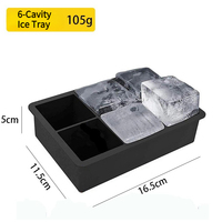 Bac à glaçons en silicone durable, flexible et antiadhésif, avec couvercle, pour la maison, la cuisine et le congélateur, directement de l'usine