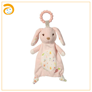 Couverture d'emmaillotage 2-en-1 pour bébé avec jouet animal en peluche, en mousseline de coton doux, doudou de sécurité, pour nouveau-né, berceau et poussette - Product Image 3