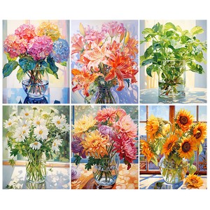 Kit Pittura a Numeri <span class=keywords><strong>per</strong></span> <span class=keywords><strong>Adulti</strong></span> 40x50 su Tela, Vaso di Fiori, Senza Cornice, Personalizzabile - Product Image 2