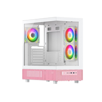 Venta caliente Mid Tower Black/White Color Gaming Pc Cases EATX/Atx/m-atx/Mini Itx Computer Pc Case para escritorio