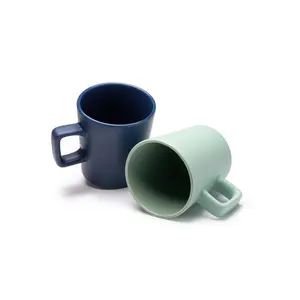 Tazza quadrata in ceramica opaca personalizzabile per merchandising - Product Image 1